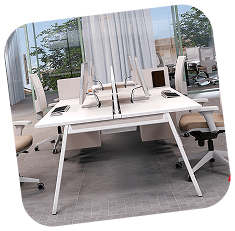 Estações de trabalho e cadeiras operacionais