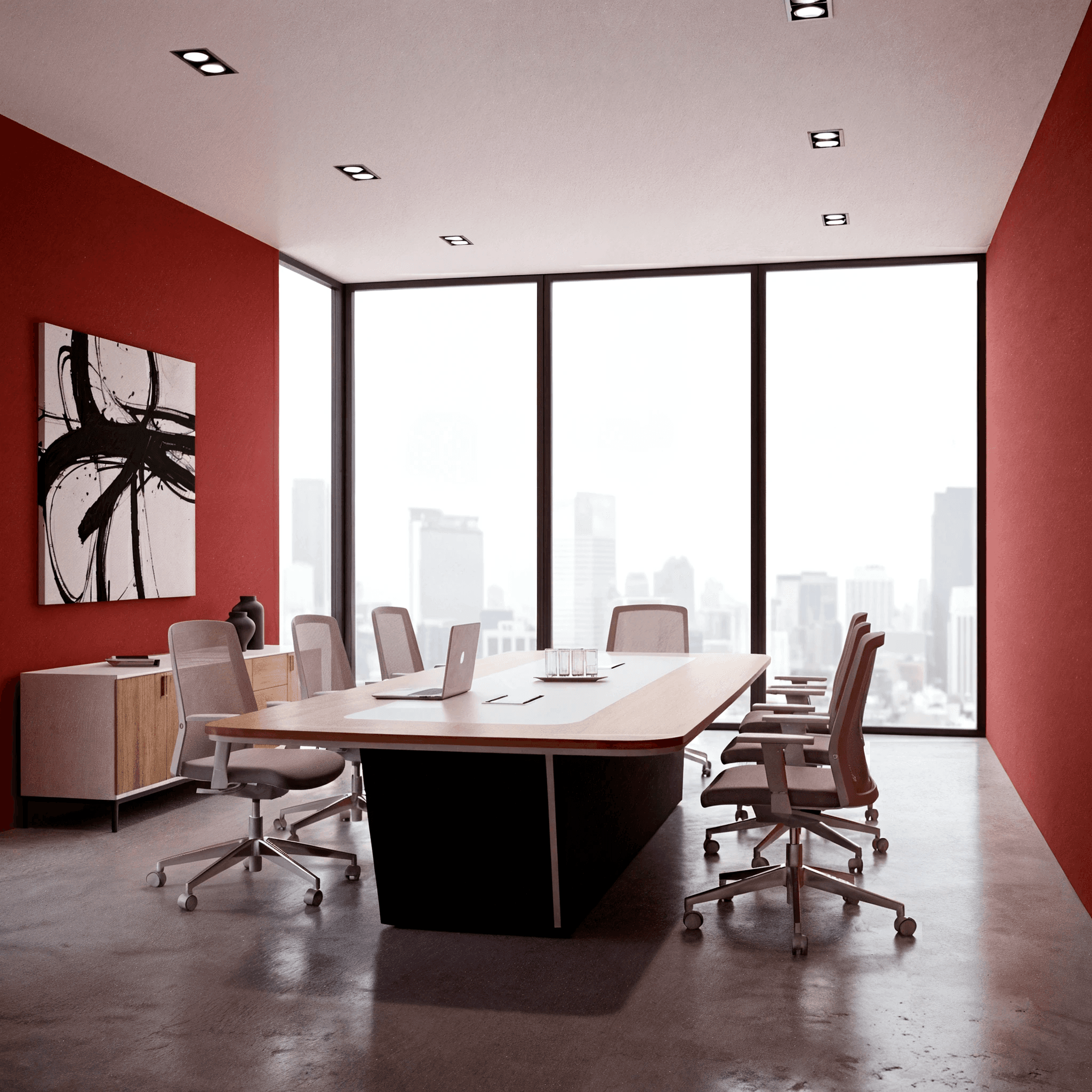 Design sofisticado para salas executivas e espaços residenciais